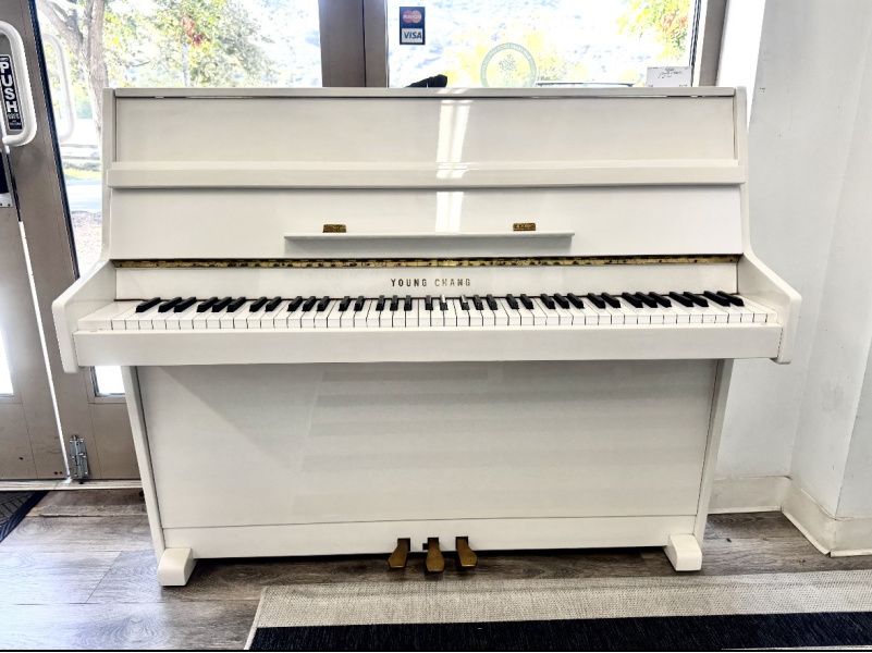 White Young Chang E101 Upright Piano 43